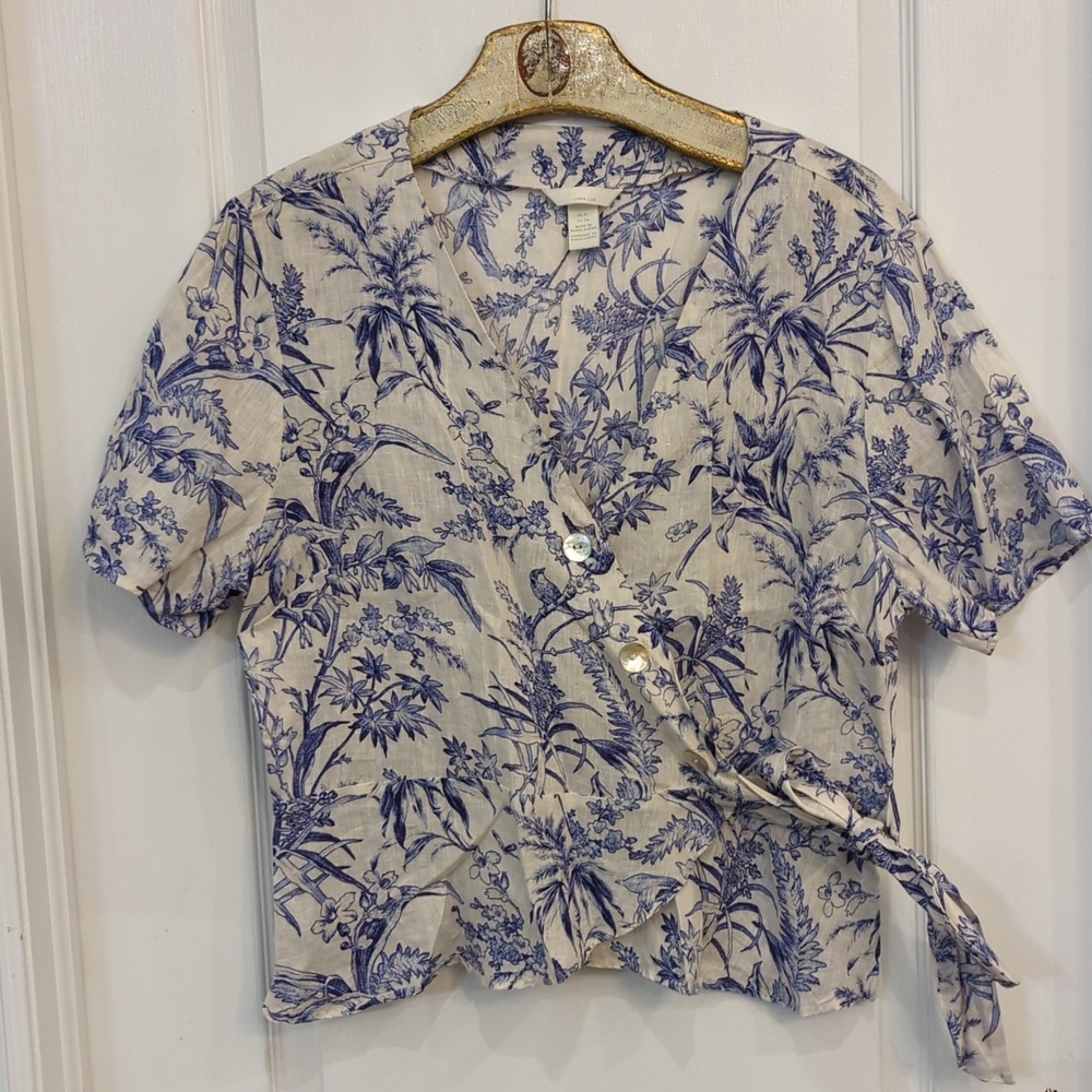 H&M Crossober Blouse Linen